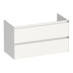 BRAUER Inspire meuble sous-lavabo 100 2 tiroirs à fermeture en douceur - sans poignée - 1 découpe pour siphon - blanc brillant SW1200556