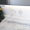 Hotbath Cobber Mitigeur lavabo encastrable blanc mat SW73593