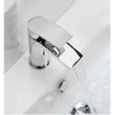 Crosswater Flow robinet de lavabo cascade avec bonde clic-clac chrome SW73303
