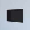 Saniclass Hide luxe inbouwnis - 30x60x10cm - met flens - zwart mat SW499594