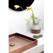 Qisani Vanity Lavabo à poser 52x41x7cm sans trou de robinet avec bonde de vidage copper SECOND CHOIX OUT8170