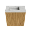 Mondiaz JOYA-DLUX Meuble de toilette 40cm - couleur Oak - Vasque FAYE position Gauche Sans trou de robinet couleur Opalo SW1422145