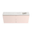 MONDIAZ TURE-DLUX Meuble toilette - 120cm - Rosee - EDEN - vasque Ostra - position droite - sans trou de robinet SW1105221