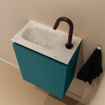 MONDIAZ TURE-DLUX Meuble de toilettes 40 cm Smag. EDEN vasque Opalo position gauche. Avec 1 trou de robinet. SW1104579