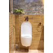 FugaFlow Eccelente Pietra Swirl Ensemble WC suspendu - 36,5x53,0cm - chasse profonde - sans rebord - abattant à fermeture douce - blanc brillant SW1469385