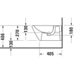 DuravitD-Neowandbidet m. kraangat m. overloop37x54x27cmm. WGwit SW640395