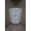 Xellanz Lena hoek-fonteinkast + wast. en spiegelk. 500x850x250 wit SW62802