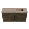 Mondiaz JOYA-DLUX 80cm meuble de salle de bains - couleur Shadow - Vasque FAYE position Droite Sans trou de robinet couleur Saba. SW1425127