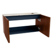 Mondiaz JOYA-DLUX 80cm meuble de salle de bains - couleur Ruby - Vasque FAYE position Droite Sans trou de robinet couleur Nata. SW1425430