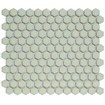 La mosaïque Mosaic Factory Barcelona - 26x30cm - carrelage mural - Hexagone - Porcelaine Vert Doux avec Bord Brillant SW207144