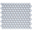The Mosaic Factory Barcelona mozaïektegel - 26x30cm - wandtegel - Zeshoek/Hexagon - Porselein Soft Blue with Edge Glans SW207143