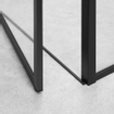 Sealskin Soho zijwand voor combinatie met een draai- en schuifdeur 100x210cm met zwart profiel en helder glas SW207573
