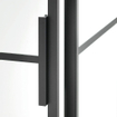 Sealskin Soho paroi latérale pour combinaison avec porte porte à tambour 100x210cm verre clair et noir SW207573