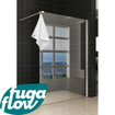 FugaFlow inloopdouche - 110x200cm - helder glas 8mm - Nano coating - met handdoekhouder - Chroom SW787730
