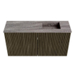 Mondiaz JOYA-DLUX Meuble de salle de bains 80cm - couleur Shadow - Vasque FAYE position Droite 1 trou de robinet couleur Oza SW1425037
