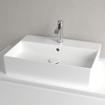 Villeroy & Boch Memento 2.0 Lavabo à poser 60x42cm 1 trou de robinet avec trop-plein Ceramic+ stone white SW209587