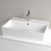 Villeroy & Boch Memento 2.0 Vasque à poser - 60x42cm - trop-plein - Ceramic+ - stone white SW209587