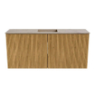 Mondiaz JOYA-DLUX 90cm toiletmeubel - kleur Oak - Wastafel FAYE positie Midden 1 kraangat kleur Arena. SW1423855