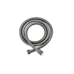 Fortifura Calvi Ensemble de douche pluie encastré - thermostatique - bras de plafond - douche de tête 30 cm - douchette barre - flexible de douche métallique - Gunmetal brossé PVD SW1412047