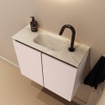 MONDIAZ TURE-DLUX Meuble WC 60cm Rosee. EDEN vasque Ostra position milieu. Avec 1 trou de robinet. SW1105027