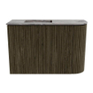Mondiaz JOYA-DLUX 61.6cm toiletmeubel - ronding rechts kleur Shadow - Wastafel FAYE positie Links 1 kraangat kleur Sombra. SW1425213