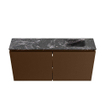 MONDIAZ TURE-DLUX Meuble toilette - 100cm - Rust - EDEN - vasque Lava - position droite - sans trou de robinet SW1104002