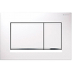 Villeroy & Boch Subway 2.0 ensemble encastré avec cuvette suspendue à évacuation profonde DirectFlush abattant SlimSeat plaque de recouvrement Sigma 30 DF blanc/chromé brillant SW209118