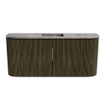 Mondiaz JOYA-DLUX 93.2cm toiletmeubel - ronding links en rechts kleur Shadow - Wastafel FAYE positie Midden 1 kraangat kleur Sombra. SW1425239