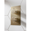 Robinet baignoire Crosswater MPRO - encastrable - vertical - laiton brossé SW209251