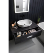 Crosswater MPRO mitigeur de lavabo encastré avec partie encastrée et bec de 14 cm et 22 cm noir mat SW209285