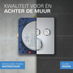 GROHE QuickFix Precision SmartControl inbouw douchesysteem met Vitalio Rain Mono 310 Cube hoofddouche chroom SW1120186