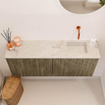 Mondiaz JOYA-DLUX 100cm meuble de toilette - couleur Dusk - Vasque FAYE position Droite Sans trou de robinet couleur Frappe. SW1423084