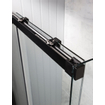 Crosswater MPRO porte de douche coulissante - 150x195cm - softclose - anti-calcaire - noir mat - DESTOCKAGE OUT11972