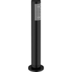 Crosswater MPRO Robinet de baignoire thermostatique encastrable vertical 2 voies avec poignées, combinaison remplissage vidage et douchette noir mat SW223264