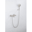 Fortifura Calvi Douchette à main ø12cm rond 3 jets inox brossé PVD SW799447