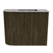 Mondiaz JOYA-DLUX Meuble de salle de bains 51,6cm - arrondi gauche couleur Shadow - Vasque FAYE position droite 1 trou de robinet couleur Sombra. SW1425208