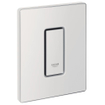 GROHE Skate cosmopolitan plaque de déclenchement pour urinoir incluant partie fonctionnelle mécanique blanc 0729233