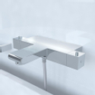 Brauer Square CS bad en douche thermostaatkraan plus Square CS handdoucheset chroom OUTLET STORE21946