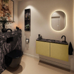 MONDIAZ TURE-DLUX Meuble toilette - 100cm - Oro - EDEN - vasque Lava - position droite - 1 trou de robinet SW1103942