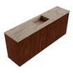 Mondiaz JOYA-DLUX 100cm meuble de salle de bains - couleur Ruby - Vasque FAYE position Milieu 1 trou de robinet couleur Arena. SW1425279