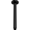 Crosswater MPRO Ensemble de douche pluie encastré - douche principale 30 cm - bras plafond - douchette à main - noir mat SW223262