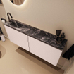 MONDIAZ TURE-DLUX Meuble toilette - 120cm - Rosee - EDEN - vasque Lava - position gauche - 1 trou de robinet SW1104020