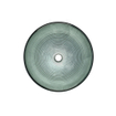 Saniclass Pesca Uva waskom 42x14,5cm rond gehard glas grijs groen SHOWROOMMODEL SHOW18621