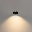 QAZQA Dept Spot encastré - 8.8x8.8x9.2cm - dimmable - IP44 - noir mat SW1187253