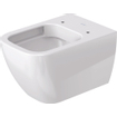 Duravit HappyD 2 cuvette suspendue à chute profonde sans rebord de rinçage avec fixation dissimulée 36,5x54cm avec WonderGliss blanc SW54347