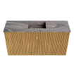 Mondiaz JOYA-DLUX 80cm toiletmeubel - kleur Oak - Wastafel FAYE positie Midden Zonder kraangat kleur Sombra. SW1424263