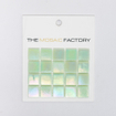 SAMPLE The Mosaic Factory Amsterdam Carrelage mosaïque - 2x2x0.4cm - pour mur et sol pour intérieur et extérieur carré - verre clair vert SW861905