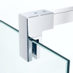 Marenza Bellini Douche à l'italienne - 30x200cm - fixation à charnière - verre de sécurité 8mm - anti-calcaire - chrome SW208815