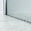 FugaFlow Eccelente Vetro Douche à l'italienne - 110x200cm - verre clair - chrome SW1468430