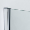 Saniclass Bellini Douche à l'italienne 120x200cm verre de sécurité 8mm anti calcaire clair profilé chrome SW208804